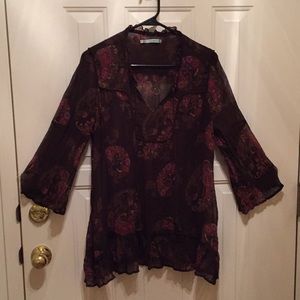 Maurices Boho Hi-Lo Tunic Top